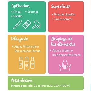 Pintura para TELA Eterna | Cristina Importaciones
